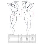 Корсет з пажами JANET CORSET white S/M - Passion, трусики, напівпрозорий - Зображення 3