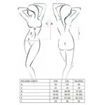 Корсет з пажами MELANIA CORSET black S/M - Passion, трусики, напівпрозорий - Зображення 7