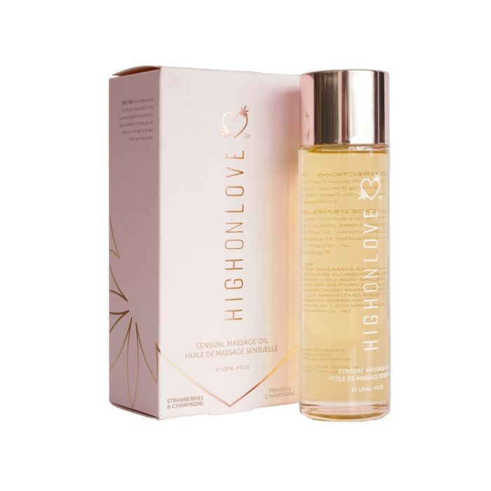 massazhnoe maslo highonlove massage oil strawberry champagne 67228091983807