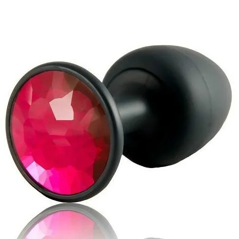 Анальна пробка Dorcel Geisha Plug Ruby L з кулькою всередині, створює вібрації, макс. діаметр 4 см