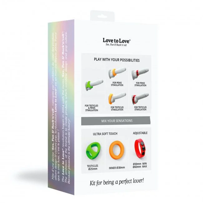 Набір яскравих ерекційних кілець Love to Love NEON RING KIT - Зображення 13