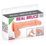 Фалоімітатор Real Body — Real Bruce Flesh, TPE, діаметр 4,2 см