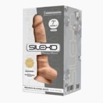 Фалоімітатор SilexD Johnny Flesh (MODEL 1 size 7in), двошаровий, силікон +Silexpan, діаметр 3,8см - Зображення 2