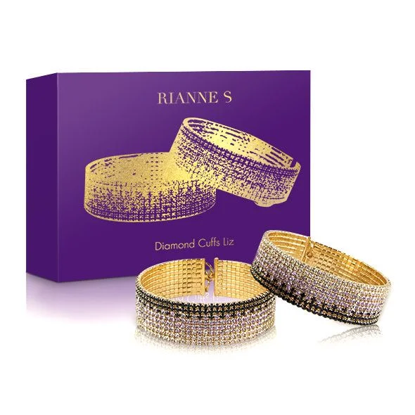 Лакшері наручники-браслети із кристалами Rianne S: Diamond Cuffs, подарункова упаковка - Зображення 1