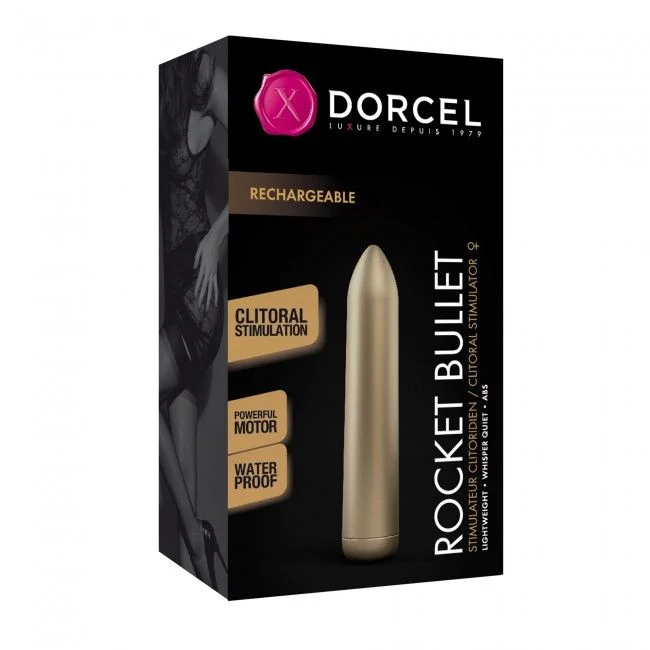 so4071-48450104349603 Вібрпоуля, яка перезаряджається Dorcel Rocket Bullet Gold - Зображення 3