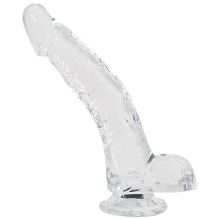 Кошик 7 Прозорий фалоімітатор Alive Jelly Dildo Stallion, ТПЕ, присоска, діаметр 3,5 см, довжина 22 см