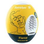 Самозмащувальний мастурбатор-яйце Satisfyer Masturbator Egg Fierce, одноразовий, не потребує змазки