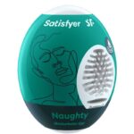Самозмащувальний мастурбатор-яйце Satisfyer Masturbator Egg Naughty, одноразовий, не потребує змазки