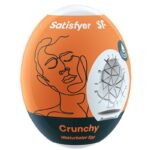 Самозмащувальний мастурбатор-яйце Satisfyer Masturbator Egg Crunchy, одноразовий, не потребує змазки