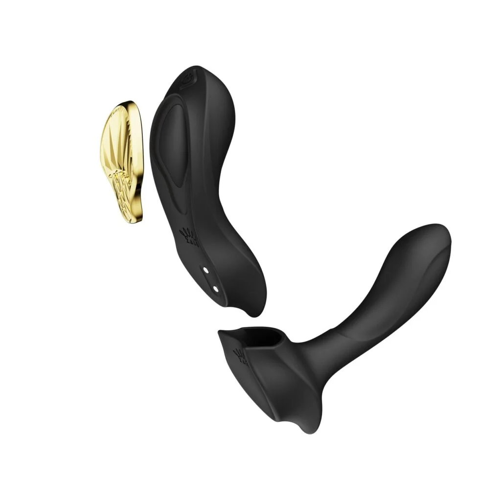 Mr. VOVK Sex Shop — купити в магазині Mr. VOVK Смартвібратор у трусики Zalo AYA Obsidian Black, насадка та пульт ДК