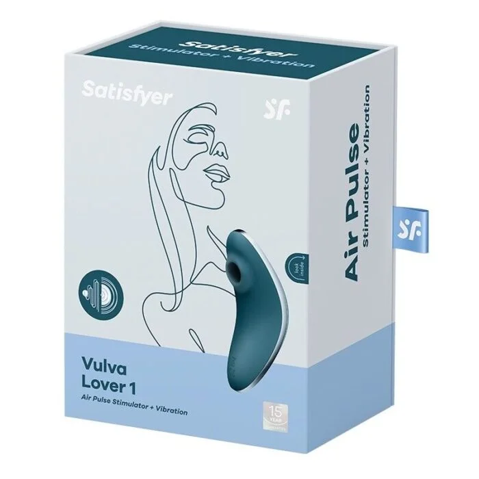 Вакуумний вібратор Satisfyer Vulva Lover 1 Blue - Зображення 3