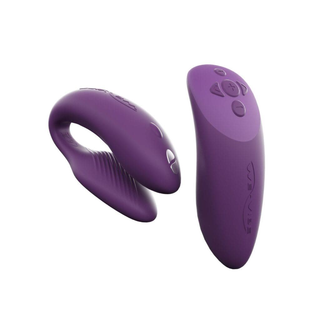 Mr. VOVK Sex Shop — купити в магазині Mr. VOVK Смарт-вібратор для пар We-Vibe Chorus Purple, сенсорне керування вібраціями стисненням пульта