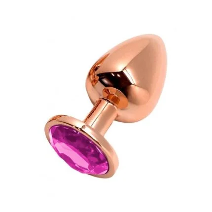 Wooomy Tralalo Rose Gold Metal Plug MAGENTA L