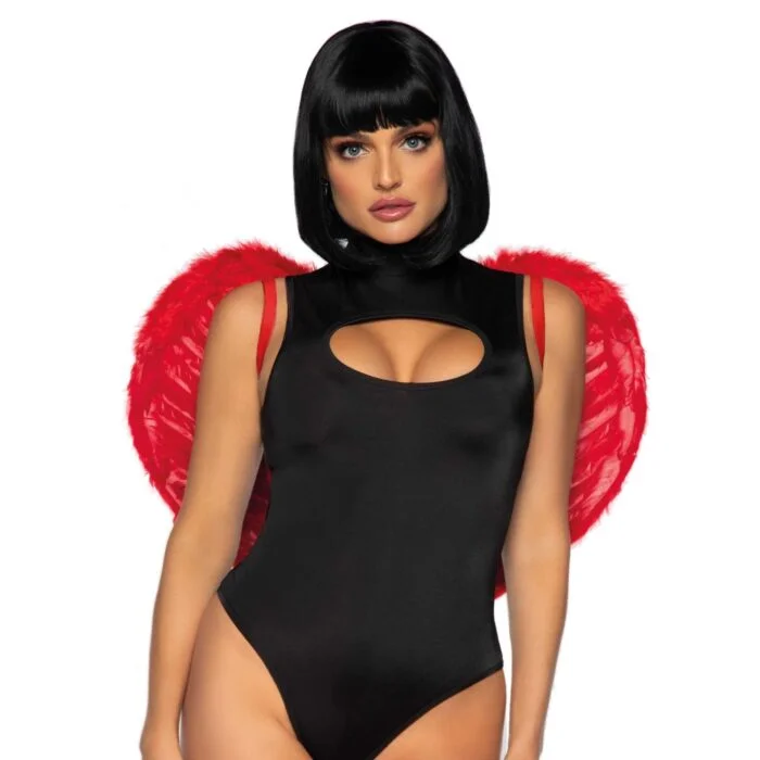 Крила Leg Avenue Marabou feather devil wings Red