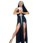 Костюм монашки Leg Avenue Sultry Sinner S Black/White
