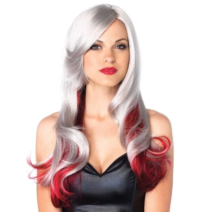 Перука сіра/червона Leg Avenue Allure Multi Color Wig Grey/Red