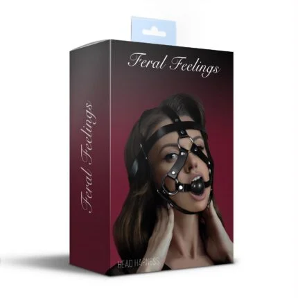 Маска збруя з кляпом Feral Feelings Head Harness