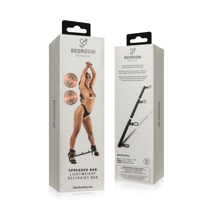 Bedroom Fantasies Spreader Bar Lightweight Restraint Bar - Black