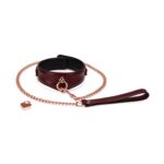 Liebe Seele Wine Red Curved Collar