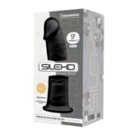 Фалоімітатор SilexD Oscar Black (MODEL 2 size 9in), двошаровий, силікон + Silexpan, діаметр 5,4см - Зображення 3