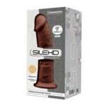 Фалоімітатор SilexD Oscar Brown (MODEL 2 size 9in), двошаровий, силікон + Silexpan, діаметр 5,4см - Зображення 2