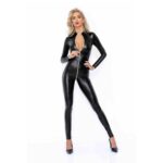 Noir Handmade F293 Powerwetlook catsuit with front zipper - XXL