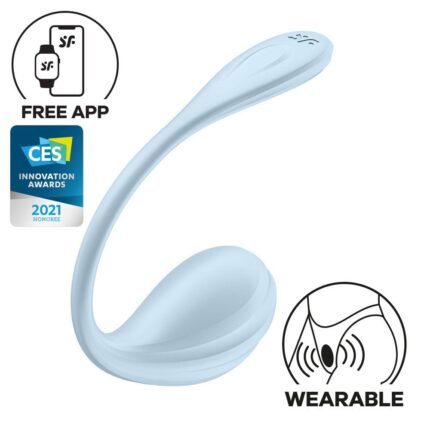 Satisfyer Smooth Petal Connect App Light Blue