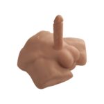 Півторс з фалоімітатором на присосці SilexD Apollo S Male Torso Caramel - Зображення 4