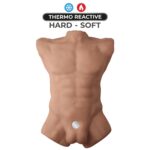 Торс з фалоімітатором на присосці SilexD Apollo L Male Torso Caramel - Зображення 8