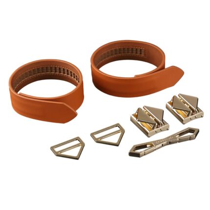 LOCKINK Wristcuffs/Anklecuffs Brown Set