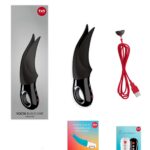 Вібратор для клітора Fun Factory VOLTA black, гнучкий подвійний кінчик - Зображення 7