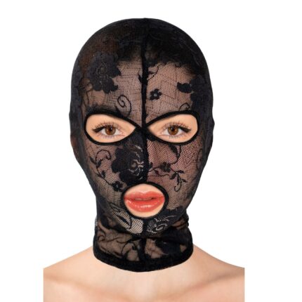 Fetish Tentation Patterned fishnet hood