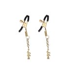 Liebe Seele Rose Pendant Nipple Clamps Gold
