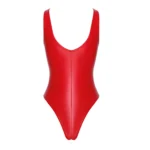 Боді Noir Handmade F352 Red powerwetlook body - XL - Зображення 5