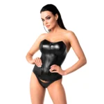 Noir Handmade F334 Powerwetlook corset - M