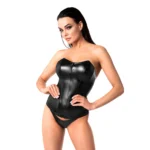 Noir Handmade F334 Powerwetlook corset - 5XL