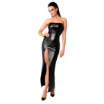Noir Handmade F336 Powerwetlook long dress - XXL
