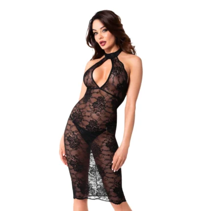 Noir Handmade F338 Lace midi dress - 3XL