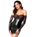 Noir Handmade F340 Dress with gloves - M