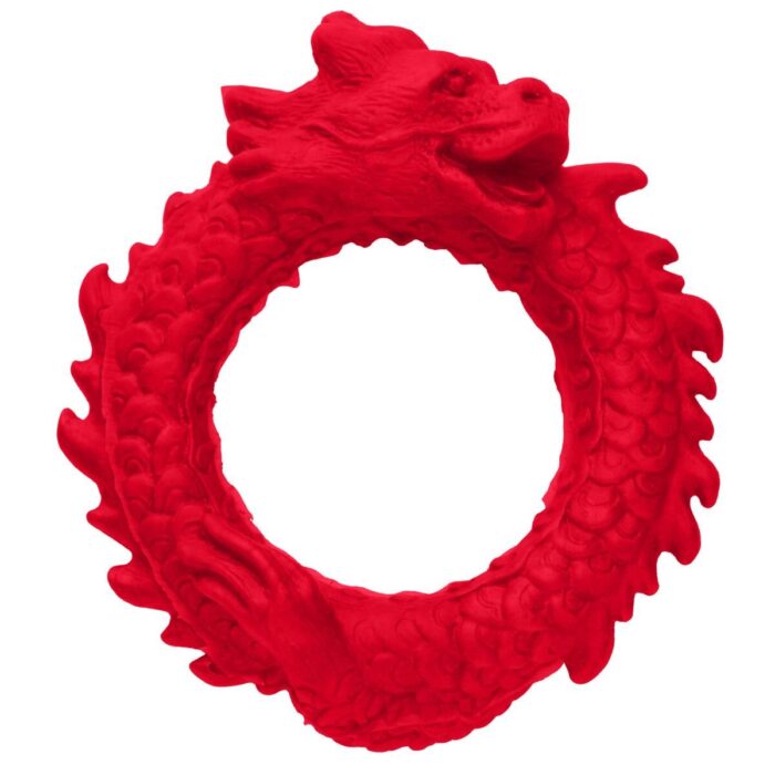Creature Cocks Rise of the Dragon Silicone Penis Ring - Red