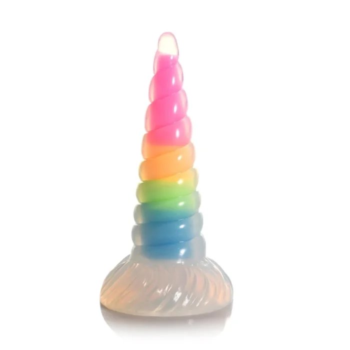 Creature Cocks Luminescent Rainbow Silicone Dildo