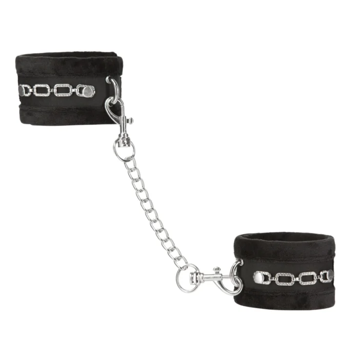 Punishment - Crystal Detail Handcuffs - Black