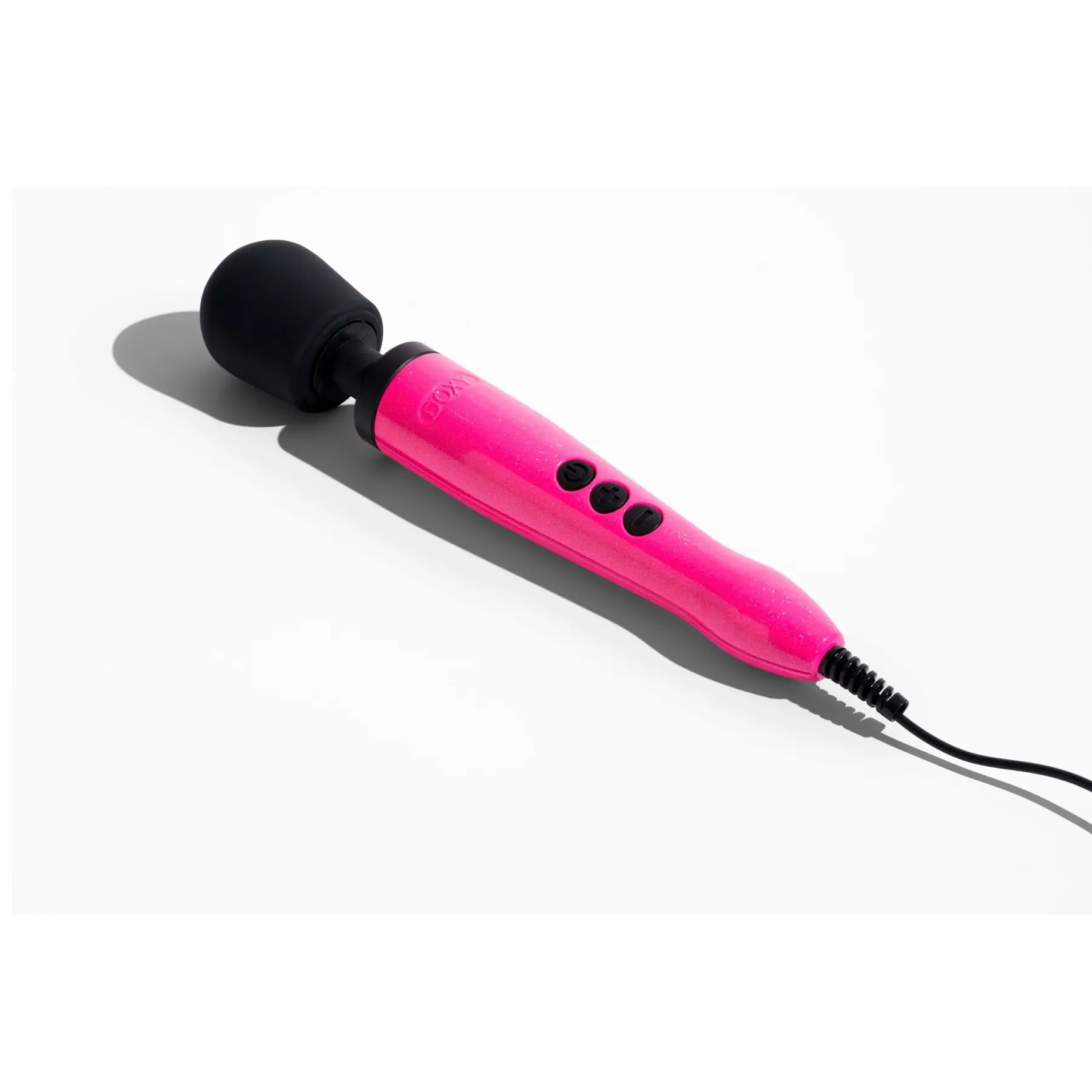 Вібромасажер DOXY Die Cast Massager Hot Pink, дуже потужний, живлення 220В, металевий корпус