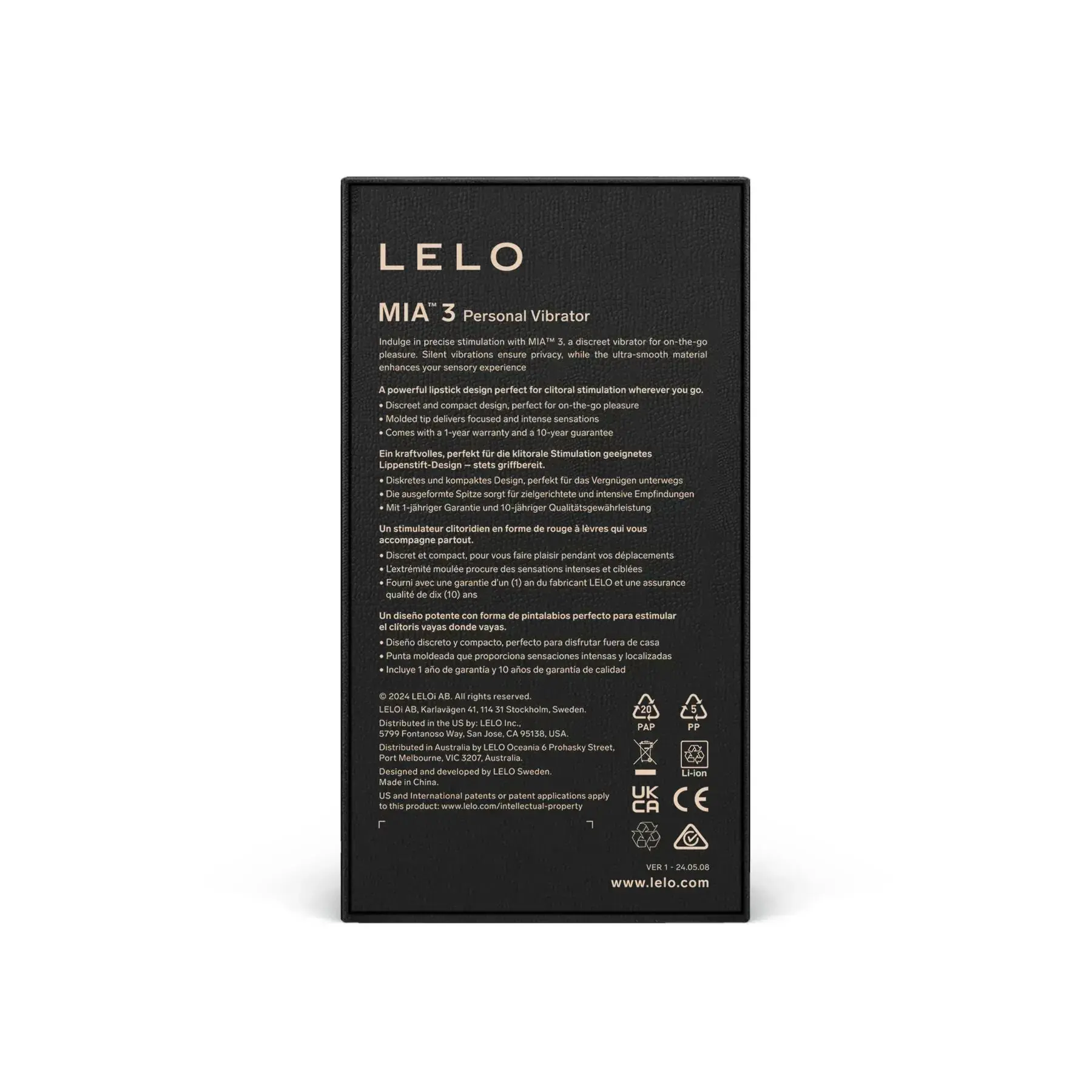 Шикарна віброкуля LELO Mia 3 Black - Зображення 2
