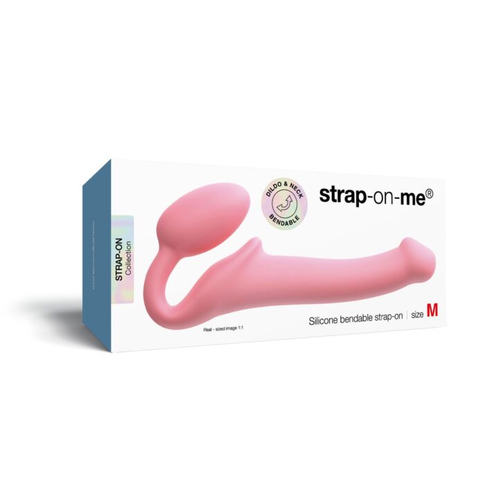 Безремінний страпон Strap-On-Me Rose M, повністю регульований, діаметр 3,3 см - Зображення 2
