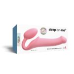 Безремінний страпон Strap-On-Me Rose L, повністю регульований, діаметр 3,7 см - Зображення 7
