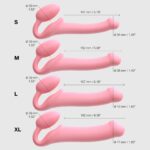 Безремінний страпон Strap-On-Me Rose L, повністю регульований, діаметр 3,7 см - Зображення 8