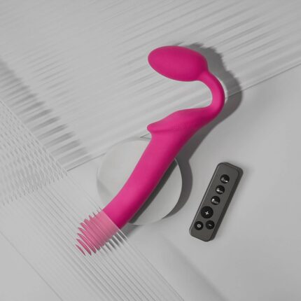 Strap-On-Me Vibrating Fuchsia L