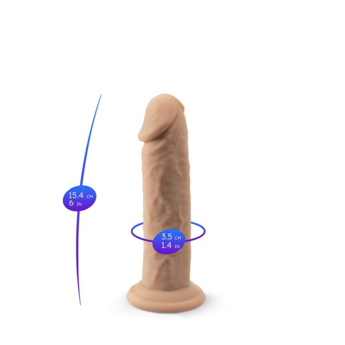 Фалоімітатор SilexD Robby Real Skin Flesh (MODEL 2 size 6in) - Зображення 6