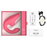Вагінально-кліторальний стимулятор Womanizer Blend Vibrant Rose, вібрація + вакуум, 2 мотори - Зображення 5